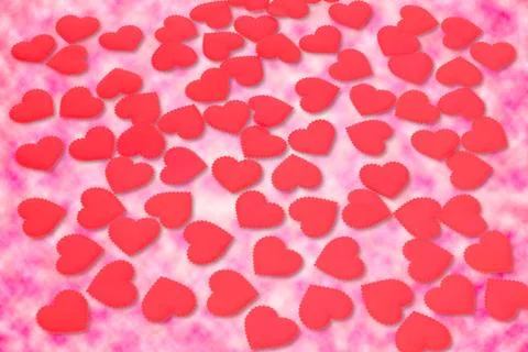 Pink heart background with clipping path Stock Photos
