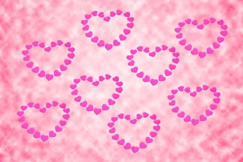 Pink heart background Stock Photos