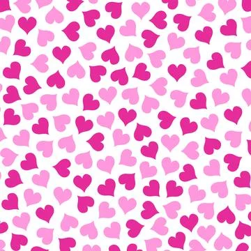 Pink Heart Decorative Pattern Background Vector Illustration Stock Illustration