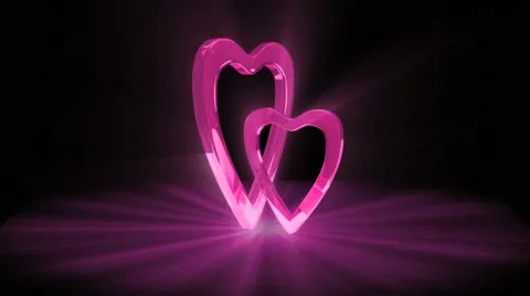 Pink Heart Video stock 10689410