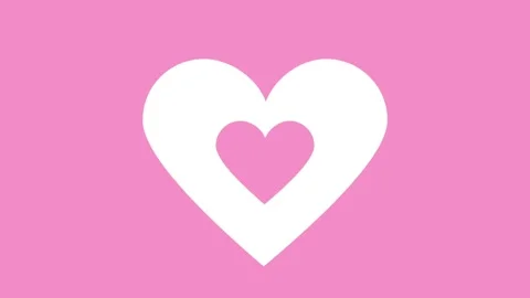 Pink heart Video stock 293575280