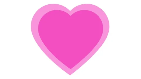 Pink heart horizontal Stock-Footage 306236342