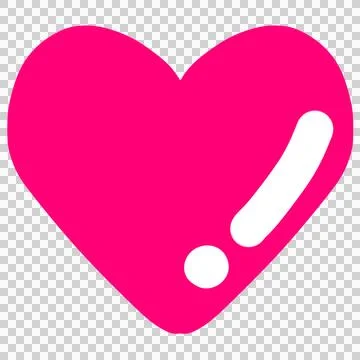 Pink heart icon Stock Illustration