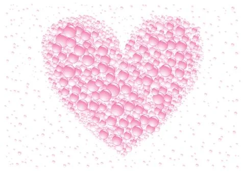 Pink heart Stock Illustration