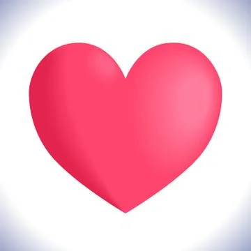 Pink heart. Stock Illustration