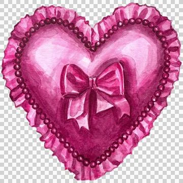 Pink heart Stock Illustration