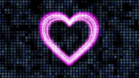 Pink Heart Made Of Particles 스톡 동영상 231274441