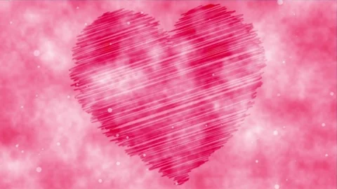 Pink Heart Motion Background Stock Footage 75452868