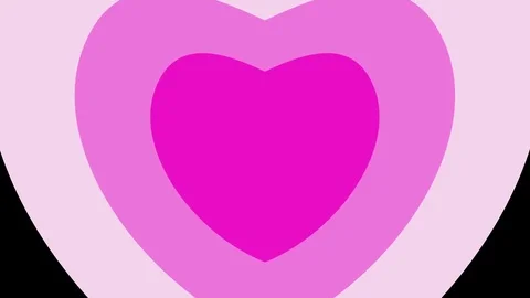 Pink heart motion Vídeo Stock 81934200