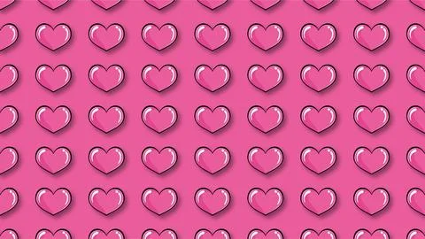 Pink heart pattern background concept for child health day care love and he.. Stock Illustration