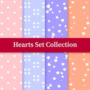 Pink heart pattern background. Vector illustration for holiday design Illustrazione stock