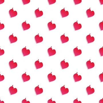 Pink heart pattern creating a love concept backdrop Stock Illustration