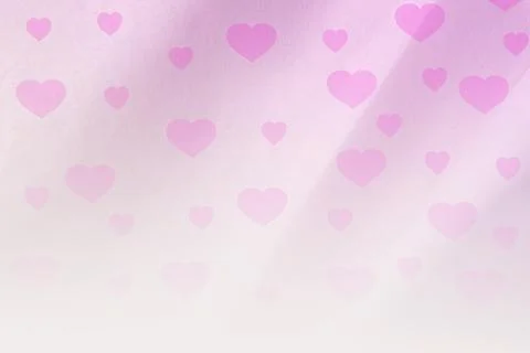 Pink Heart Pattern Isolated On Background. Symbol Of Lover Valentine Day Stock Photos