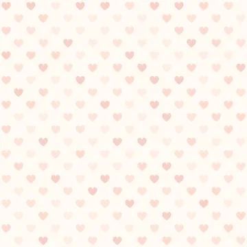 Pink heart pattern. Seamless vector background Stock Illustration