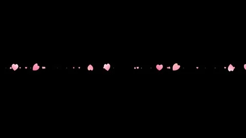 Pink heart petals falling overlay animation on black background, for romant.. Stock Footage 337553837