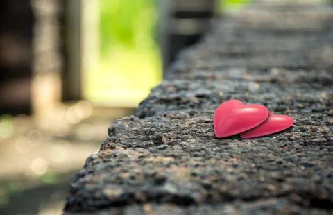 Pink heart Stock Photos
