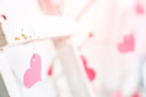 Pink heart Stock Photos