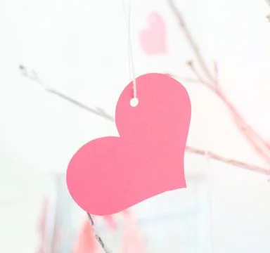 Pink heart Stock Photos
