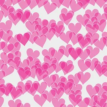 Pink heart seamless pattern abstract template Stock Illustration