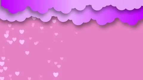 Pink heart shape floating valentine day animation Stock Footage 230171240