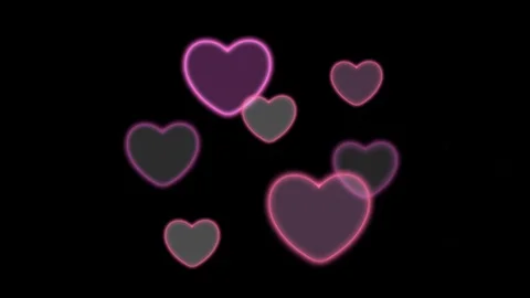 Pink heart shape Stock Footage 128625443
