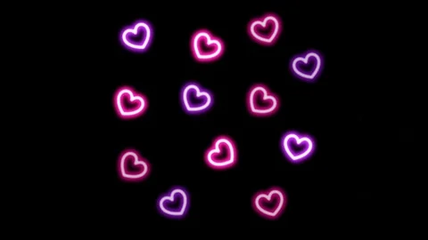 Pink heart shape Stock Footage 128625466
