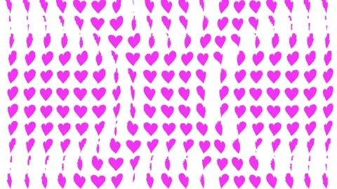 Pink Heart shape Moving wave animation m... | Stock Video | Pond5
