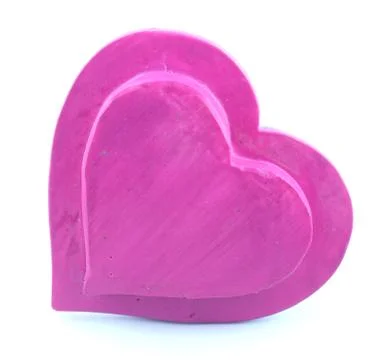 Pink heart shape Stock Photos