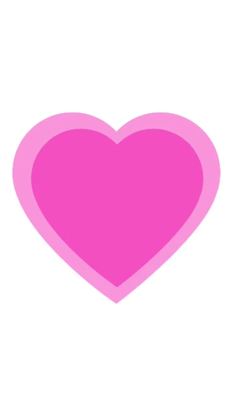 Pink heart vertical Video stock 306236341