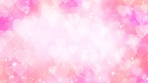 Pink hearts appear on the shining background. Valentines Day holiday abstract 스톡 동영상 101046959