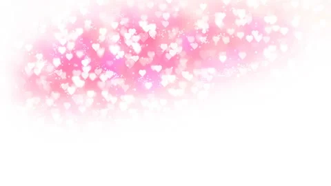Pink hearts appear on the shining background. Valentines Day holiday abstract 스톡 동영상 101047162