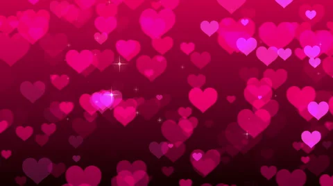 Pink Hearts Background Stock Footage 41351265