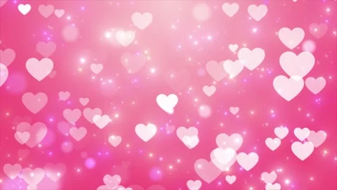 Pink Hearts Background Stock Footage 329544758