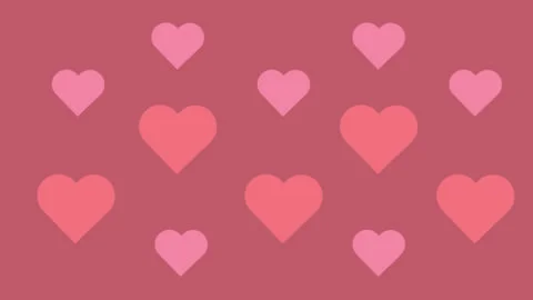Pink hearts on background Illustrazione stock