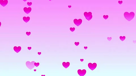 Pink Hearts Floating Stock Footage 230574518
