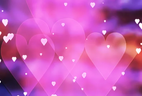 Pink Hearts Stock Footage 35860747