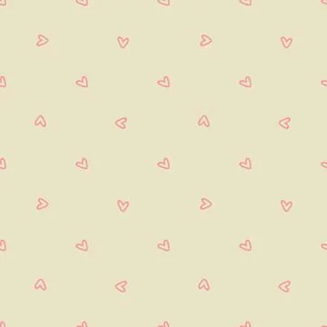 Pink hearts pattern. Design for Valentines Day Stock Illustration