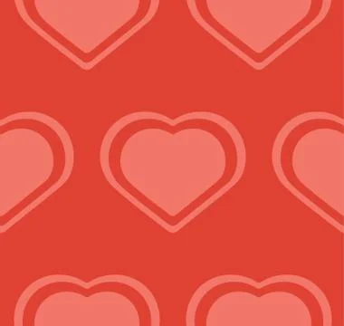 Pink Hearts Pattern Ilustración de archivo