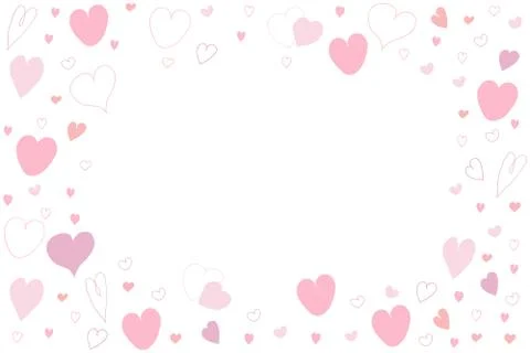 Pink hearts pattern Stock Illustration