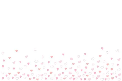 Pink hearts pattern Stock Illustration
