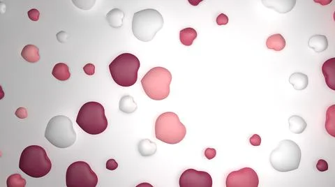 Pink hearts pattern Ilustração Stock