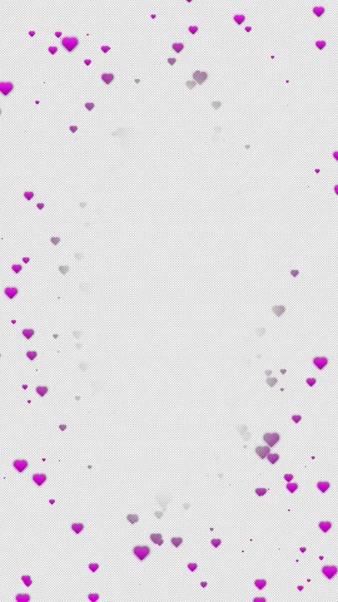 Pink hearts pop forward frame 4k animation Stock Footage 327733487
