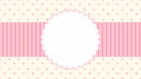 Pink hearts romantic background Stock Footage 68816870