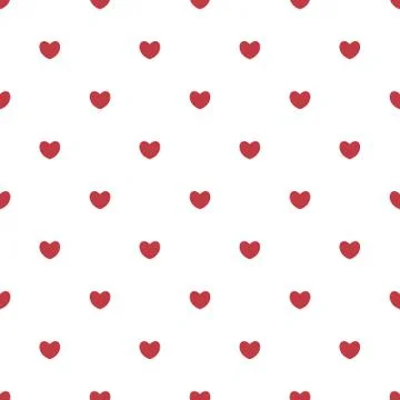 Pink hearts seamless pattern Stock Illustration