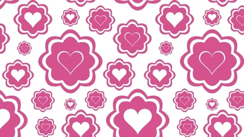 Pink hearts texture Stock Footage 92583767