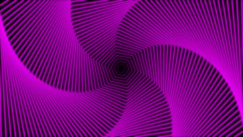 Pink hexagonal element rotating in spiral pattern background Stock Footage 199380787