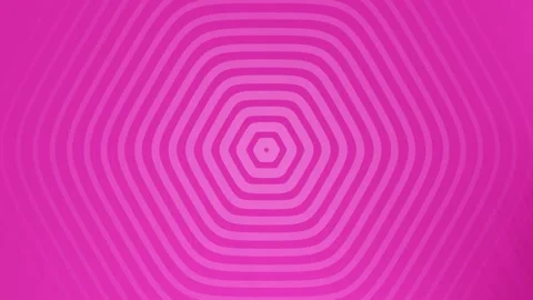 Pink Hexagonal Wave Pattern Background Loop Animation. Stock Footage 286775254
