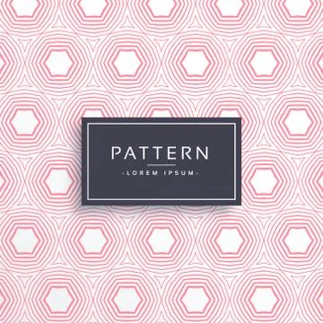Pink hexgonal shape pattern background vector Stock Illustration