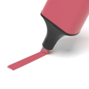 Pink highlighter Stock Illustration