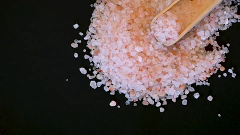 Pink himalayan salt. Stock Footage 150538005